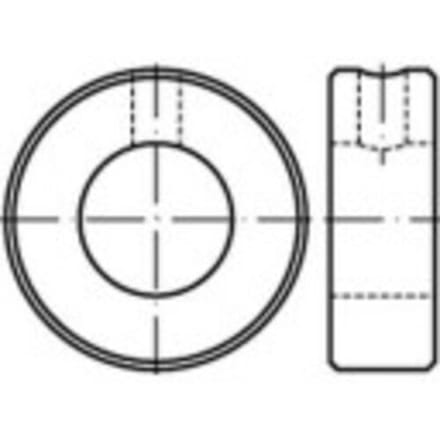 TOOLCRAFT 112449 Stelringen Buitendiameter: 36 mm M6 DIN 705 Staal 10 stuk(s)