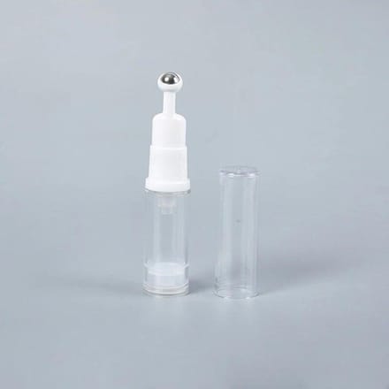 Bouteille vide rechargeable pour crème pour les yeux, rouleau avec boule en acier, pour sérum, Lotion, huile essentielle, récipient de stockage cosmétique, 5/10ml 5ML white