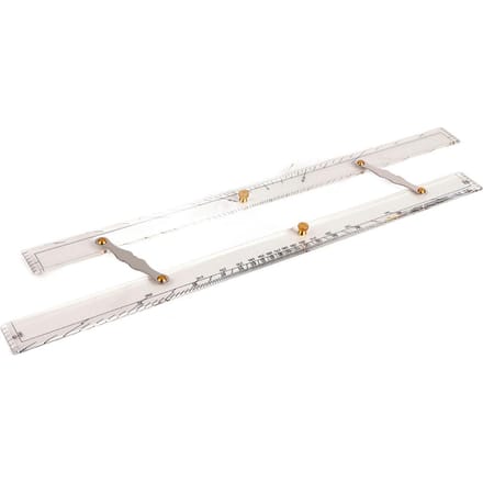 Règle parallèle de navigation maritime Échelle transparente Haute précision Transparence Bateau Navire Dessin Règle parallèle 600mm / 24in