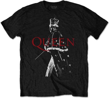 Queen - Freddie Crown Heren T-shirt - 2XL - Zwart