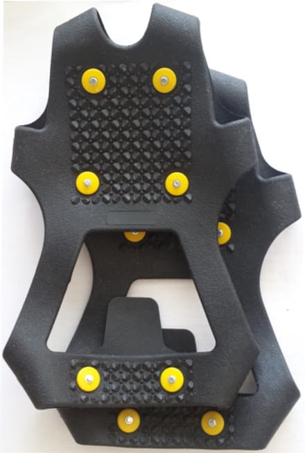 Antislip Zool - Grip Studs - Snow Steps - Snowsteps - Zwart/Geel - L - 39-46