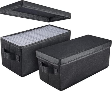 TIM® Cd Opbergdoos - Cd Opbergsysteem - Cd Koffer - Zwart - 34cm x 15cm x 14cm