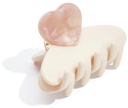 Haarspeldjes hart casual acetaat valentijnsdag accessoires - Gebroken wit