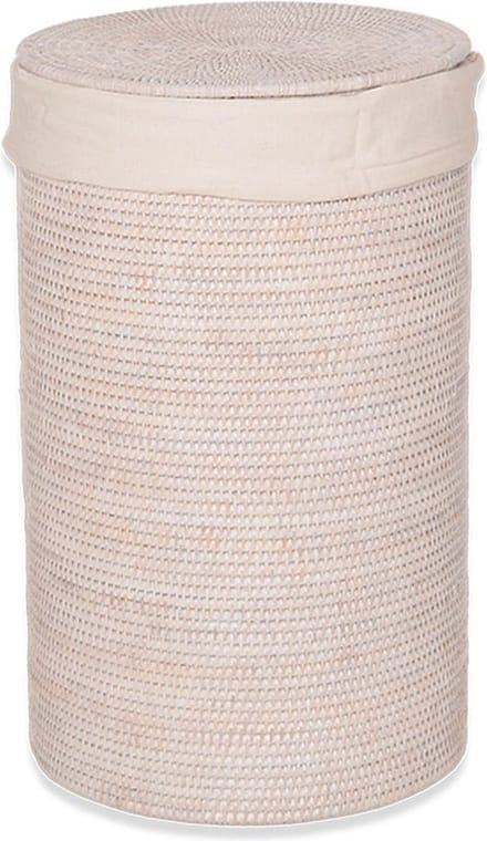 Wasmand Cilinder - BASKET WB, licht rotan.