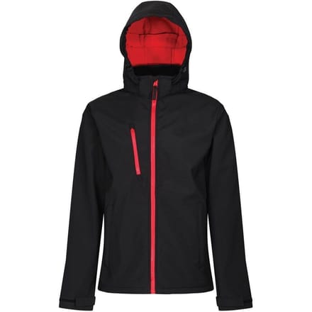 Regatta Venturer 3-laags Soft Shell Jas voor heren (Zwart/Rood)
