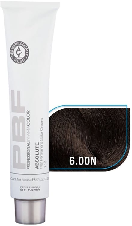 BY FAMA DYE COLOR ABSOLUTE NATURALS ASH PBC DYE 6.00N, 80 ML