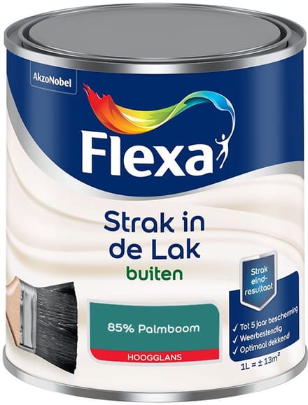 Flexa - Strak In De Lak Buitenlak Hoogglans - 85% Palmboom - Mengverf - 1 L