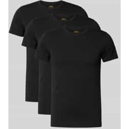 Regular Fit T-shirt van katoenmix in 2-pack