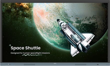 BenQ RE7504 Interactief flatscreen 190,5 cm (75") 450 cd/m² 4K Ultra HD Zwart, Grijs Touchscreen Type processor Android