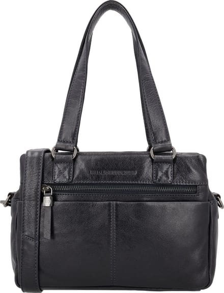 Hide & Stitches Porto Handtas Schoudertas - Leren Dames Tas - Donker navy