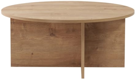 Houten salontafel "Sun" - 90 x 90 x 40 cm - Saffier Eiken