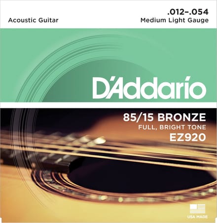 D'Addario EZ920 Westernsnaren Bronze Medium (12-54)