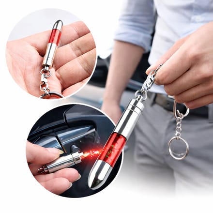 Antistatische Sleutelhanger – Anti Shock tegen Elektrische Schokken – Kogel Model met Indicator – Rood