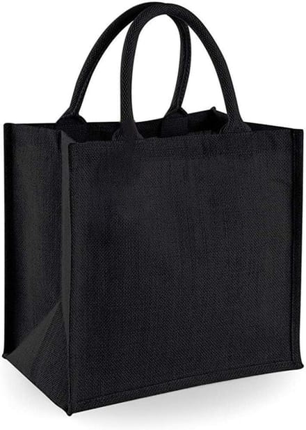 Mini Tote Tas van Gelamineerde Jute - Handig en Duurzaam - 14 Liter - Pack van 2