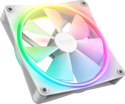 NZXT F140 RGB DUO - White - Case ventilator - 140mm - Wit met RGB-licht - 36 dBA