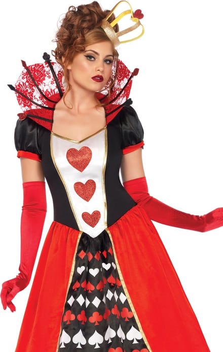 Robe reine de cœur voor vrouwen Leg Avenue