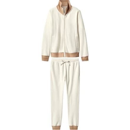 ESMARA Fleece dames huispak (wit, M (40/42))