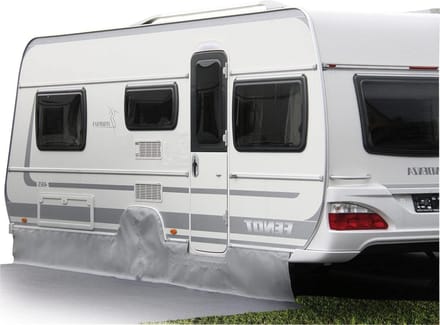 Bodemschort Caravan - Onderzeil - Bescherming Caravan - Verlaagde Deur - 500 cm - Grijs