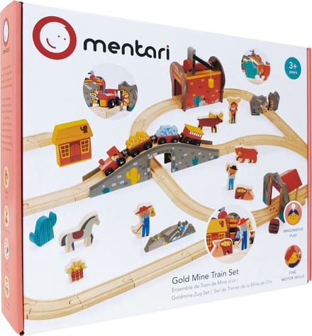 MENTARI - Goudmijn treinset - Hout