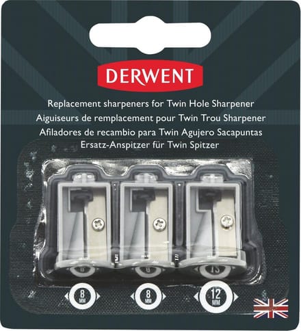 Reserve messen voor Derwent batterij puntenslijper - 3 stuks