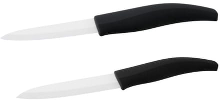 Set van 2 keukenmessen keramisch lemmet 18 en 24 cm Nirosta