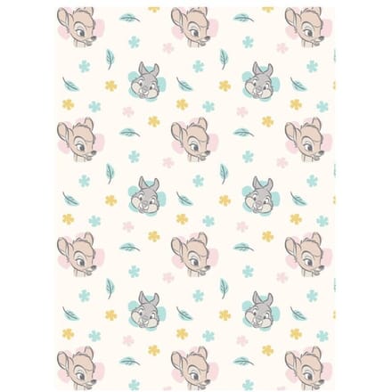 Bambi en Stampertje fleece plaid 110 x 150 cm flanel