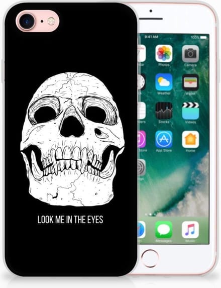 Silicone Back Case iPhone SE 2022 | SE 2020 | 8 | 7 Skull Eyes
