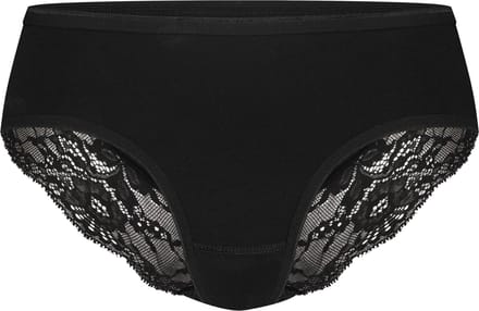 Basics hipster met kant zwart voor Dames | Maat S