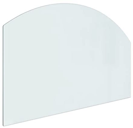 Vuurplaats glazen plaat 80x50 cm - vlamdichte en vonkbestendige vloerbedekking