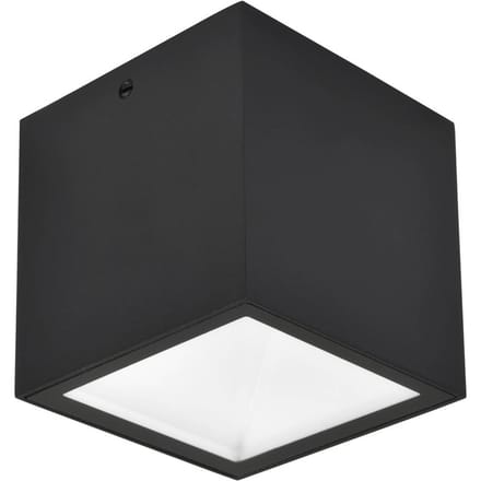 LUTEC LED buiten plafondlamp GEMINI, zwart, 9 x 9 cm, IP65