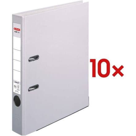 herlitz ordner maX.file protect, A4, rugbreedte 50 mm, grijs