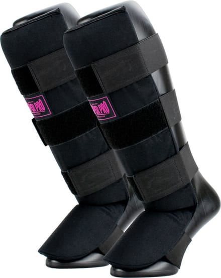 Super Pro Combat Gear Scheenbeschermer Savior Zwart/Roze Extra Extra Small