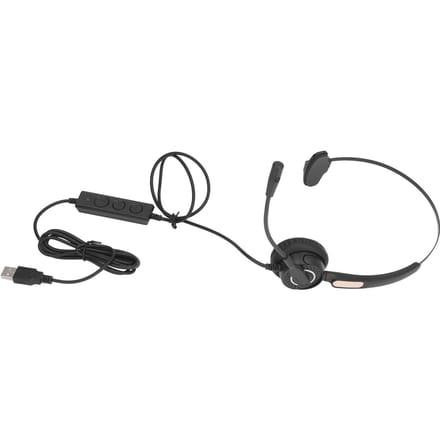 Callcenter Headset USB Verstelbare Bedrade Service Headphone met Ruisonderdrukkende Microfoon voor