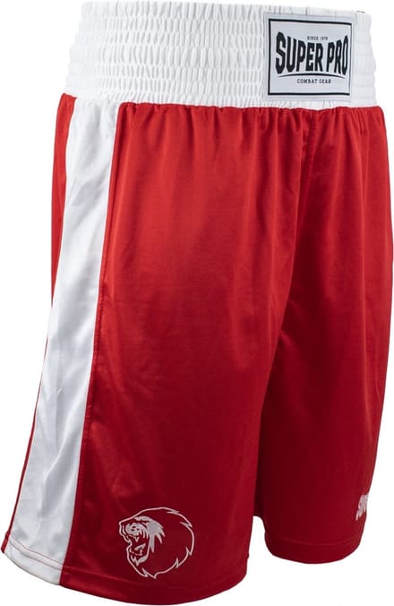 Super Pro Combat Gear Club Boksshort Rood/Wit Extra Small
