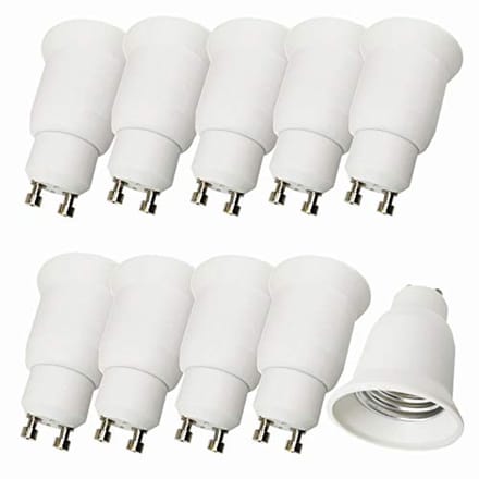 10 Stuks GU10 naar E27 Lampadapter voor LED Lampen