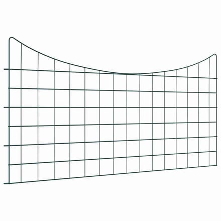 vidaXL - Vijverhekset - 5 - st - 100 - x - 50 - cm - Staal - Groen