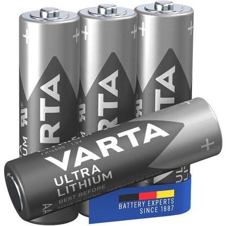Varta LITHIUM AA Bli 4 AA batterij (penlite) Lithium 2900 mAh 1.5 V 4 stuk(s)