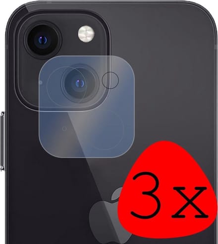 Camera Lens Protector - 3 Stuks Geschikt voor Apple iPhone 13 - Camera Screenprotector Beschermglas - Gehard Glas - Tempered Glass - Screen Protector