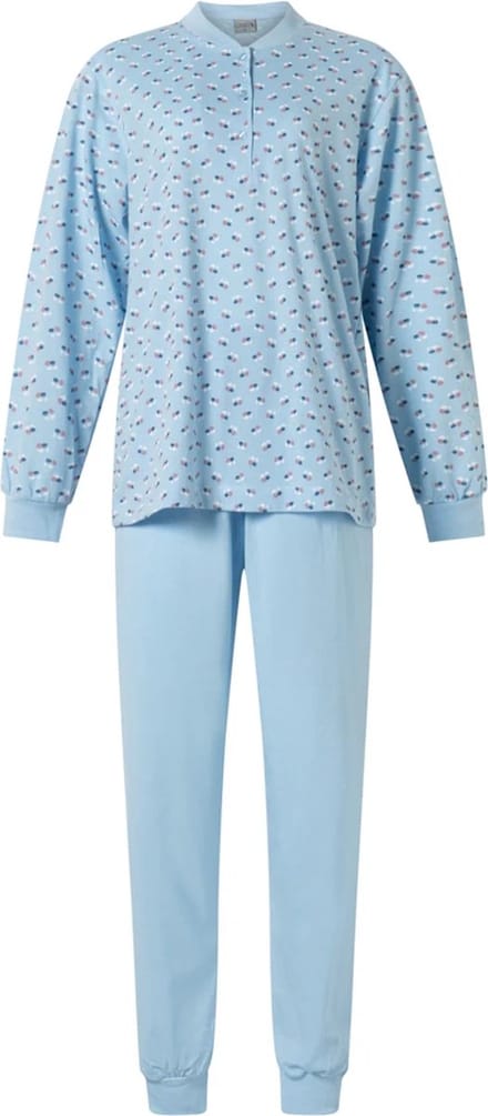 Lunatex dames pyjama - maat M - Porto Tulp - blue