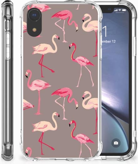 Apple iPhone Xr Case Anti-shock Flamingo