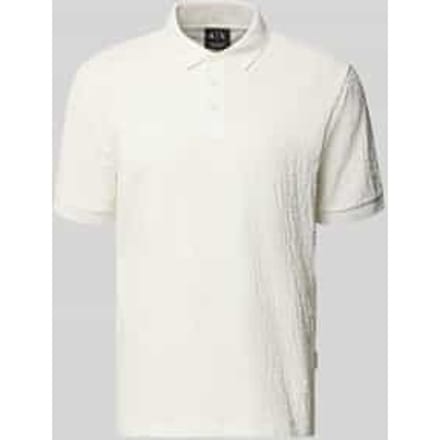 regular fit poloshirt met structuurpatroon