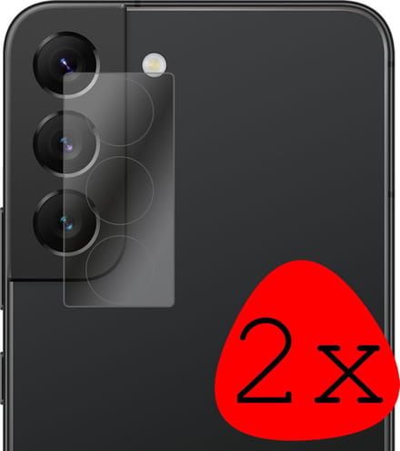 Camera Lens Protector - 2 Stuks Geschikt voor Samsung Galaxy S22 Plus - Camera Screenprotector Beschermglas - Gehard Glas - Tempered Glass - Screen Protector
