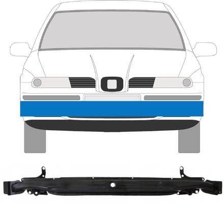 Versterking voorbumper / balk voor Seat Leon 1999-2004