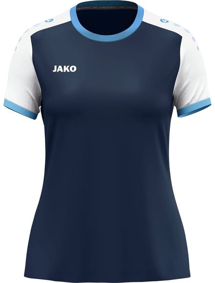 Jako Dynamic Shirt Korte Mouw Dames - Marine / Wit / Hemelsblauw | Maat: M