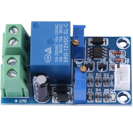 12V-accu met lage spanning, automatische uitschakeling en herstelbeveiligingsmodule