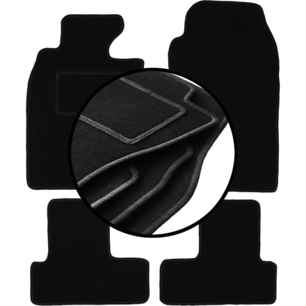 Complete set veloursmatten voor: Mini Cooper R53 hatchback (2001-2006)