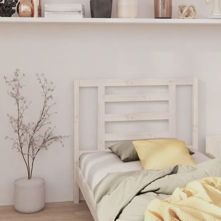 vidaXL - Hoofdbord - 96x4x100 - cm - massief - grenenhout - wit
