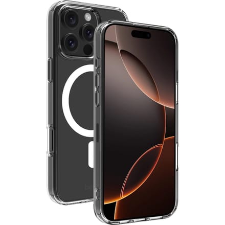 BeHello iPhone 16 Pro Hoesje - Magsafe - Magnetische Ring - Flexibel iPhone 16 Plus Hoesje - Plastic - Transparant