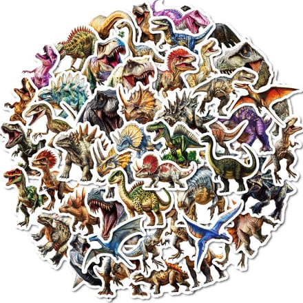 Meer Leuks - Stickerset Dinosaurus - 50 stuks - Dino Sticker
