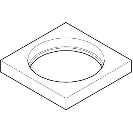 Dornbracht MEM and solder replacement rosette for single lever mixer 092778007-00